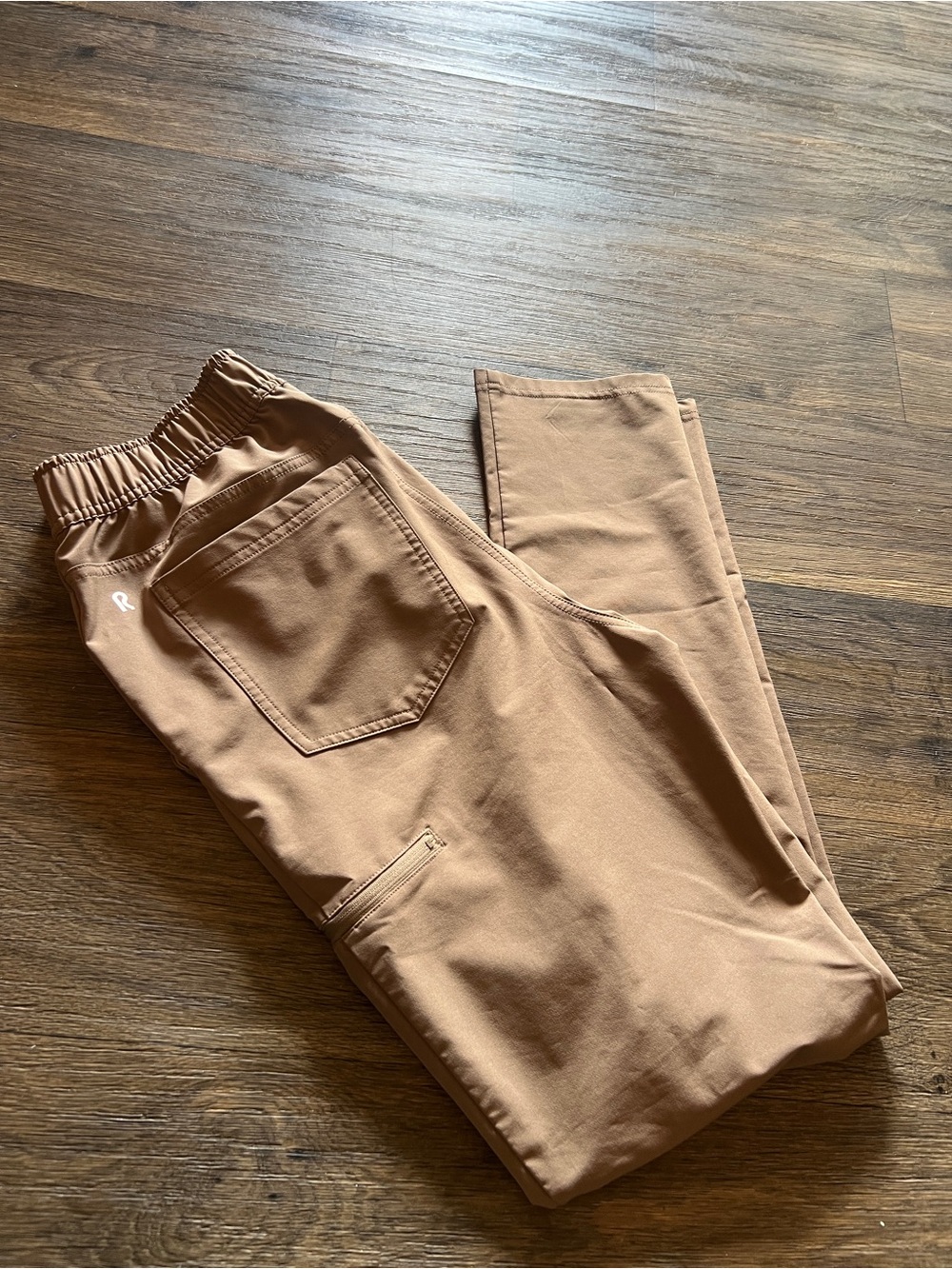 Men's Right Of Way Casual Elastic-Waist Pants in Light Brown khaki size S